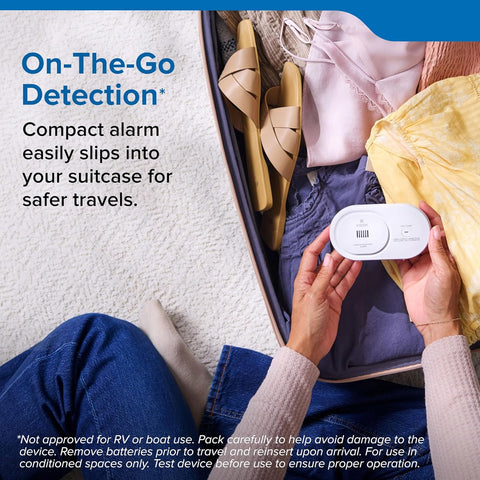 Kidde Carbon Monoxide Detector, AA Battery-Powered, COB