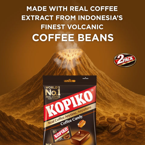 Kopiko Coffee Candy – Hard Candy from Indonesia (2-Pack 4.23oz)