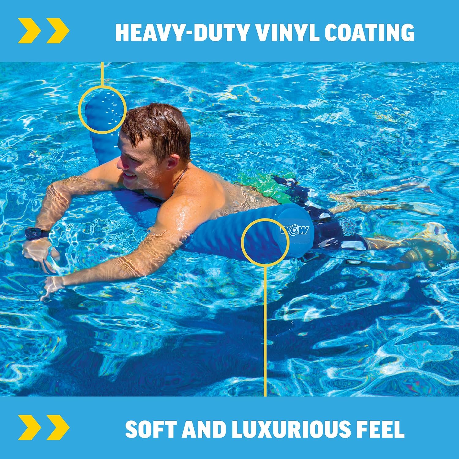 World of Watersports First Class Foam Pool Noodles for Swimming and Floating, Pool Floats, Lake Floats