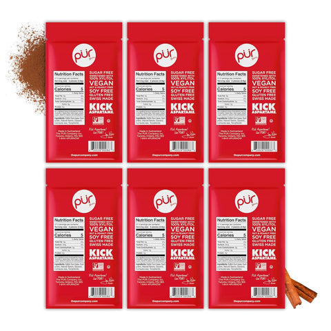PUR Gum, Cinnamon, Xylitol Gum, No Artificial Flavor, 330 Count (6x55)
