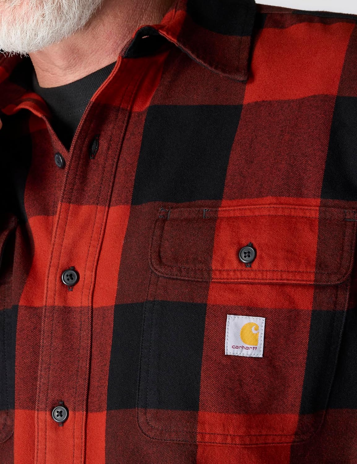 Carhartt Men's Hubbard Loose Ls Plaid Shirt