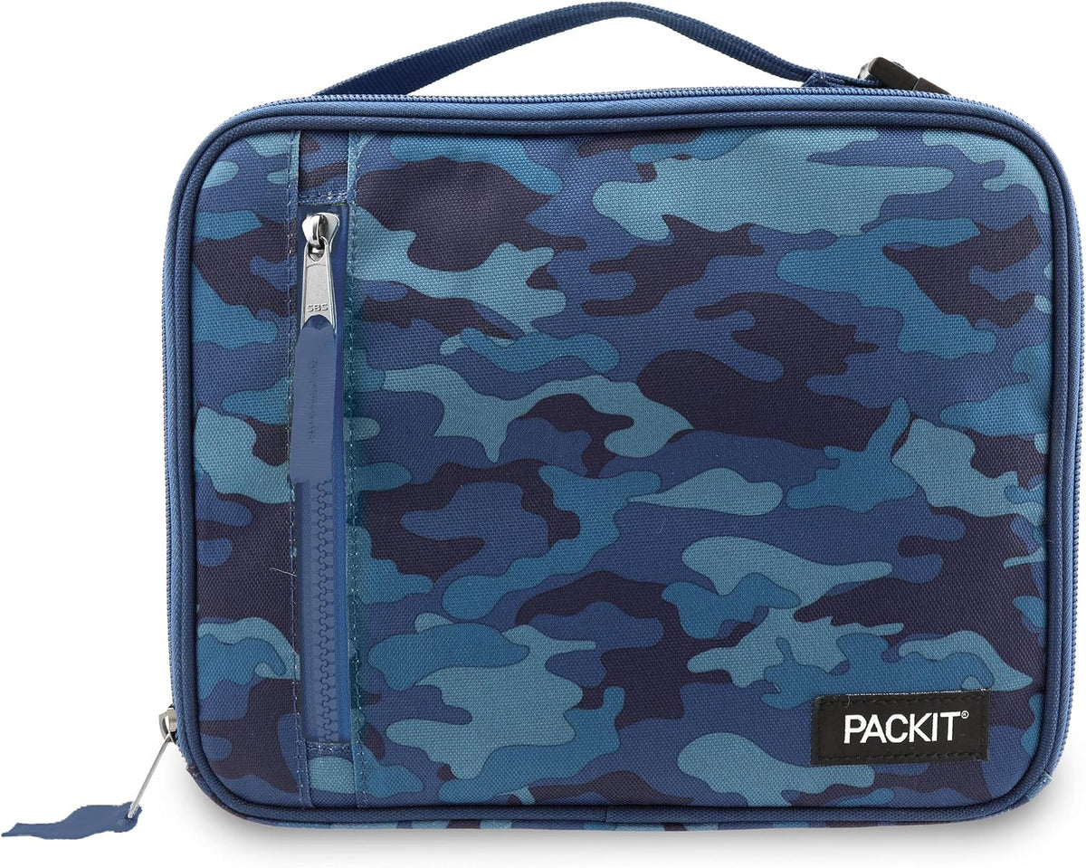 PackIt Freezable Classic Lunch Box, Blue Camo