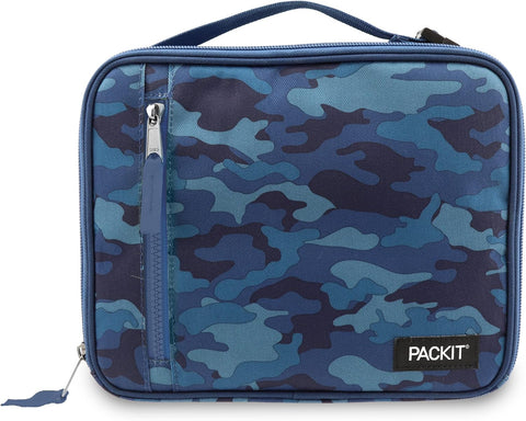 PackIt Freezable Classic Lunch Box, Blue Camo