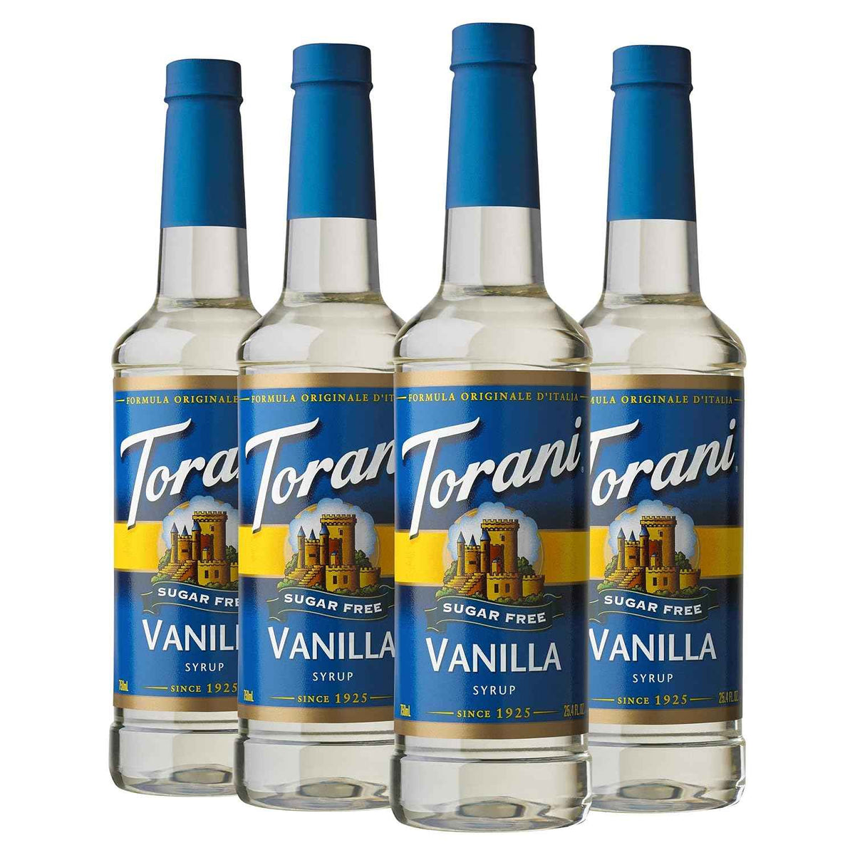 Torani Sugar Free Vanilla Flavored Drink Syrup, 25.4 fl oz, 4 Pack