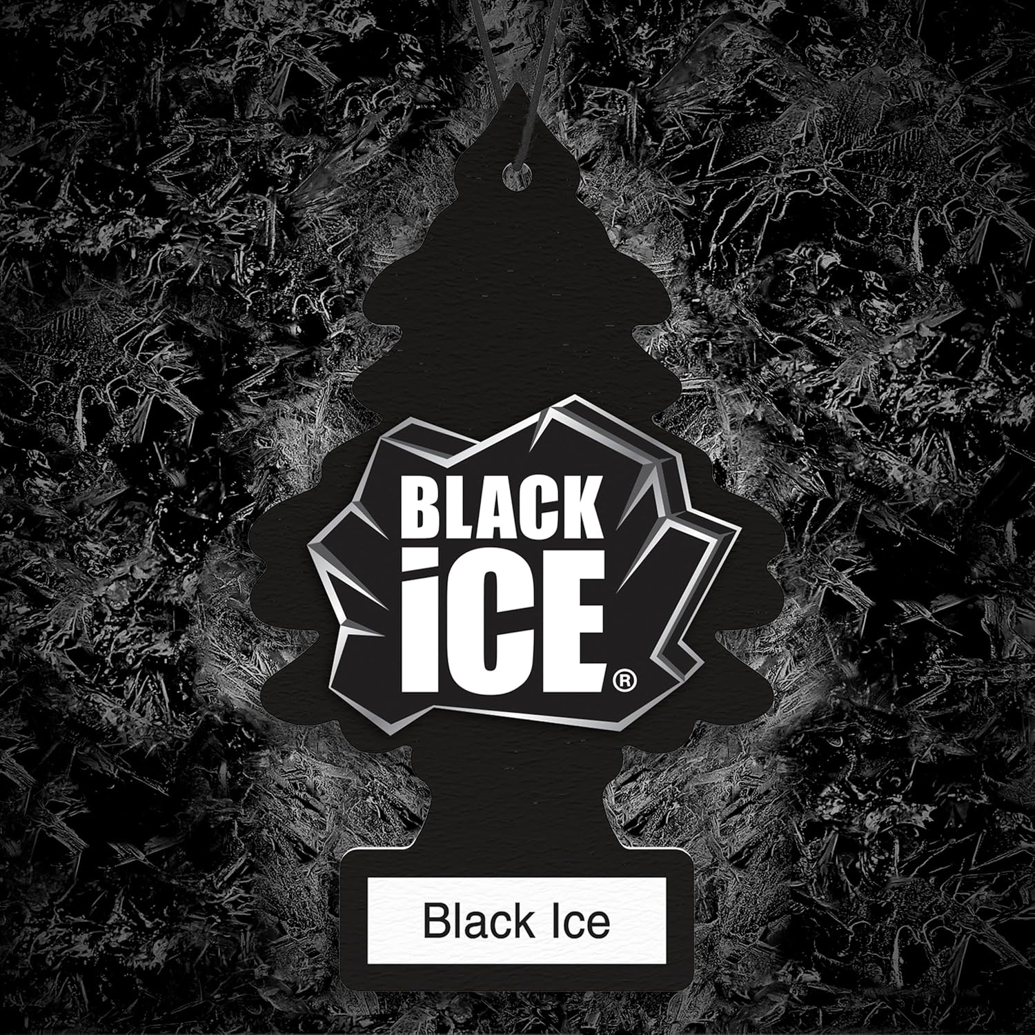 LITTLE TREES Car Air Freshener | Hanging Tree Provides Long Lasting Scent for Auto and Home | Black Ice, 24 Air Fresheners