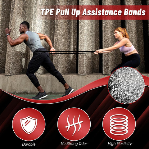 5-Level Resistance Bands for Working Out, Pull Up Assistance Bands
