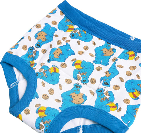 Sesame Street Unisex Toddler Potty Training Pants with Elmo, Cookie Monster and Big Bird with Stickers & Success Chart