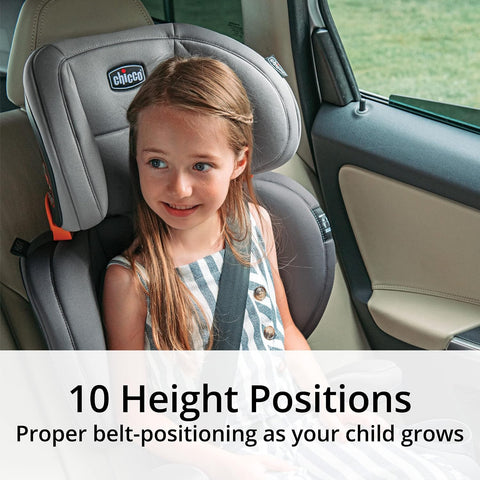 Chicco KidFit ClearTex Plus 2-in-1 Belt-Positioning Booster Car Seat