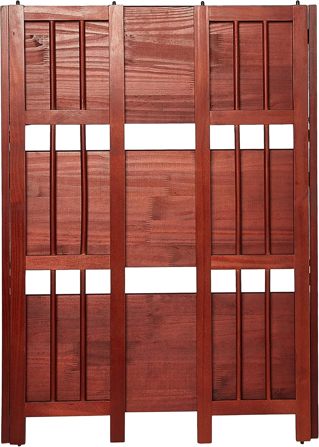 Casual Home 3-Shelf Folding Stackable Bookcase (27.5" Wide)-Mahagony