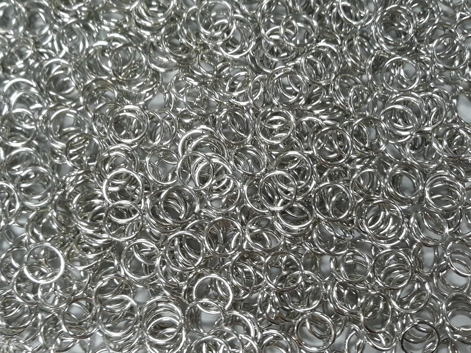1 Pound Bright Aluminum Chainmail Jump Rings 16G 9/32" ID (3300+ Rings)