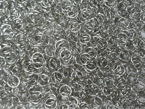 1 Pound Bright Aluminum Chainmail Jump Rings 16G 9/32" ID (3300+ Rings)