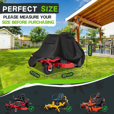 Zero Turn Mower Cover Waterproof 420D Lawn Mower Covers