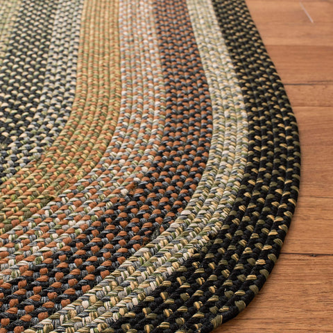 SAFAVIEH Braided Oval Rug 4x6, Braided Multi BRD308A