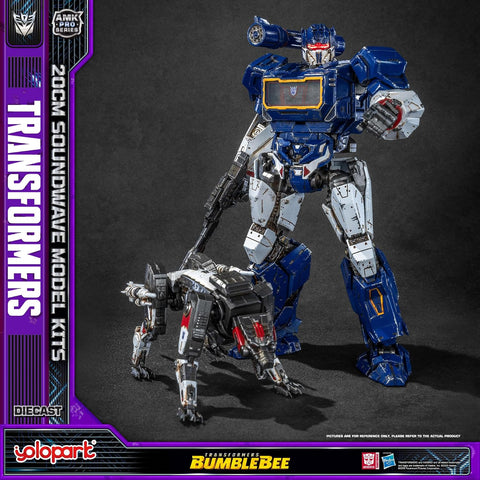 YOLOPARK Transformers: Bumblebee 7.87" Soundwave and Ravage Action Figure