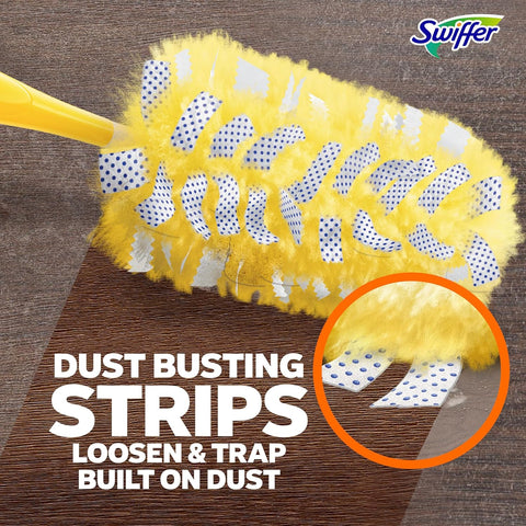 Swiffer Dusters Heavy Duty Multi-Surface Duster Refills for Cleaning, Unscented, 11 Count