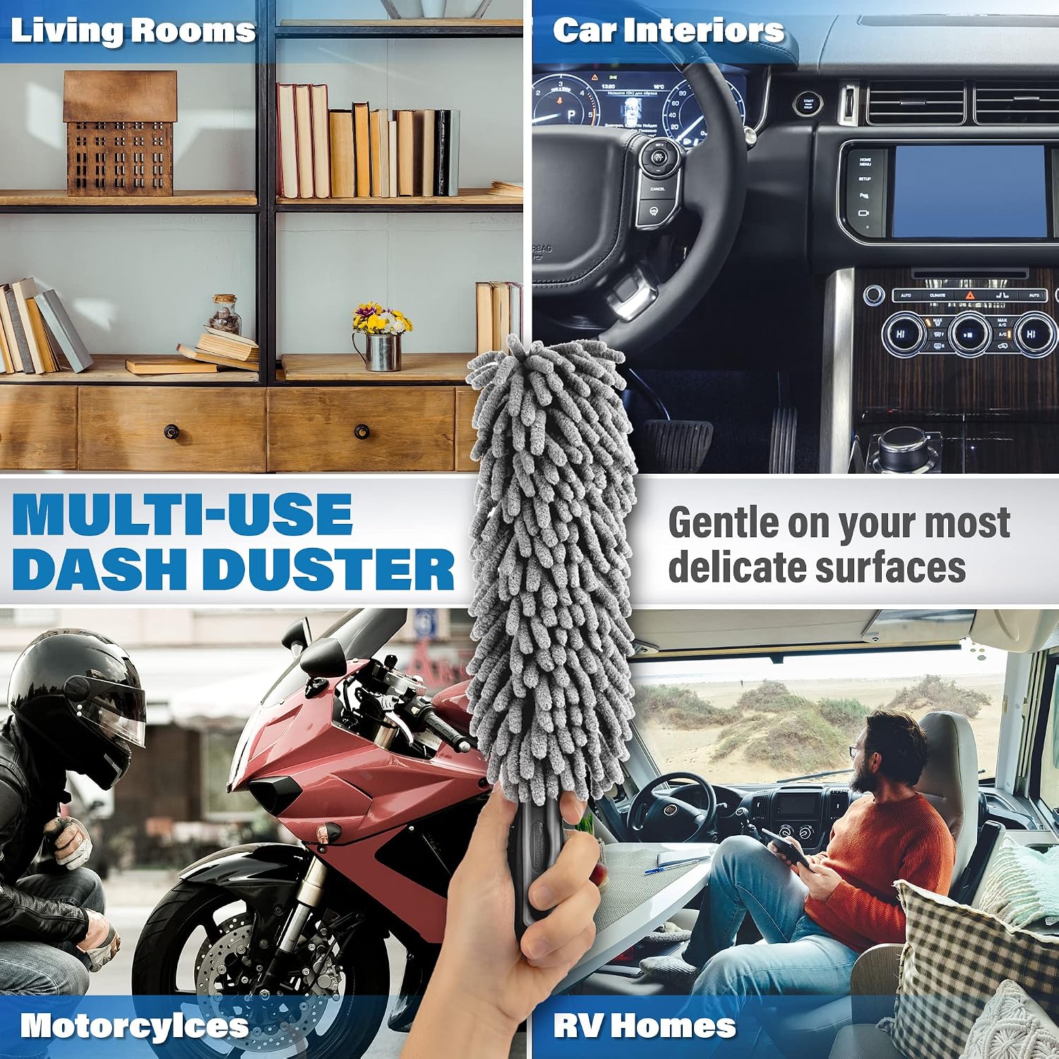 Relentless Drive Car Duster Interior - New Car Accessories for Women & Men