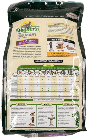 Wagner's 82072 Gourmet Nut & Fruit Wild Bird Food, 5 Pound (Pack of 6)