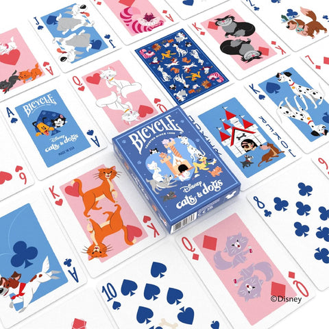 Bicycle Disney Cats and Dogs Playing Cards Lady Tramp Chesire 1 Deck