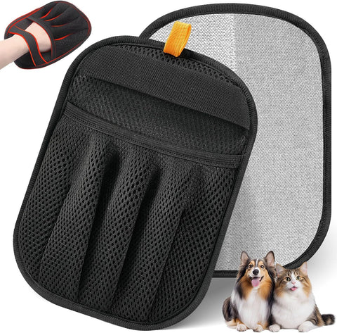 Pet Hair Removal Glove Cat & Dog, Electrostatic Reusable Hair Remover Tool