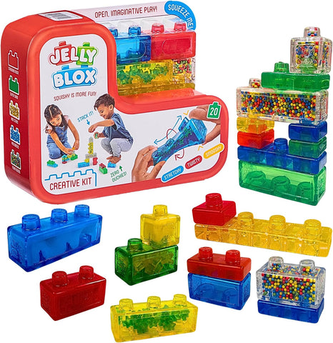 Jelly Blox Creative Kit | Includes 20 Blocks | Toddler & Preschool