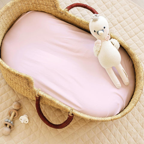 Sorrel + Fern Baby Bassinet Sheets 2-Pack for BassiNest (Unicorn Blossom)