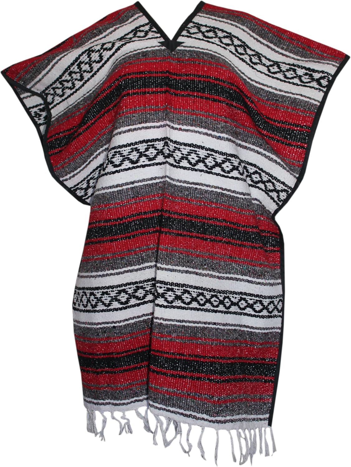 Del Mex Classic Mexican Blanket Poncho