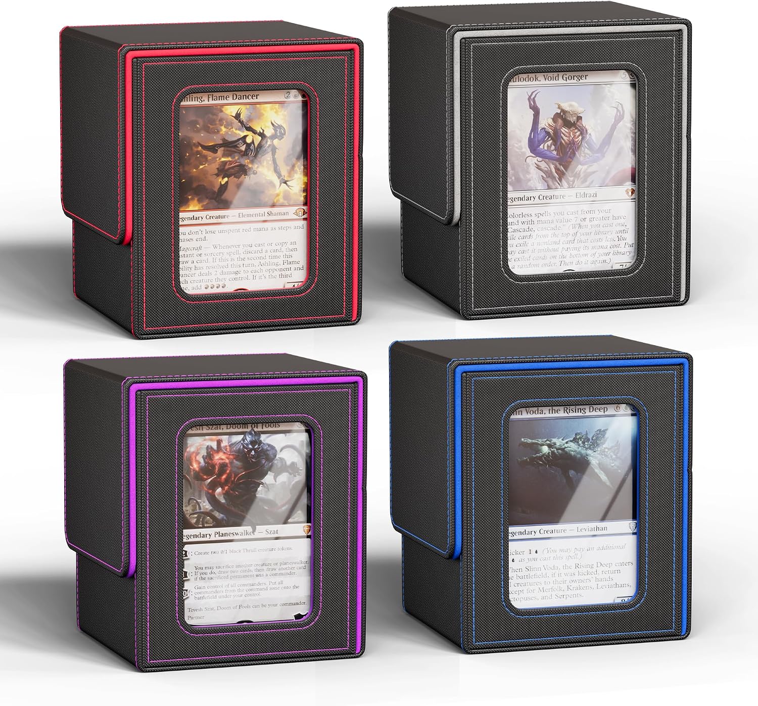 UAONO Card Deck Box for MTG Commander, Fits 100 Double-Sleeved Cards