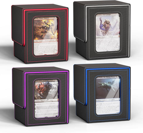 UAONO Card Deck Box for MTG Commander, Fits 100 Double-Sleeved Cards