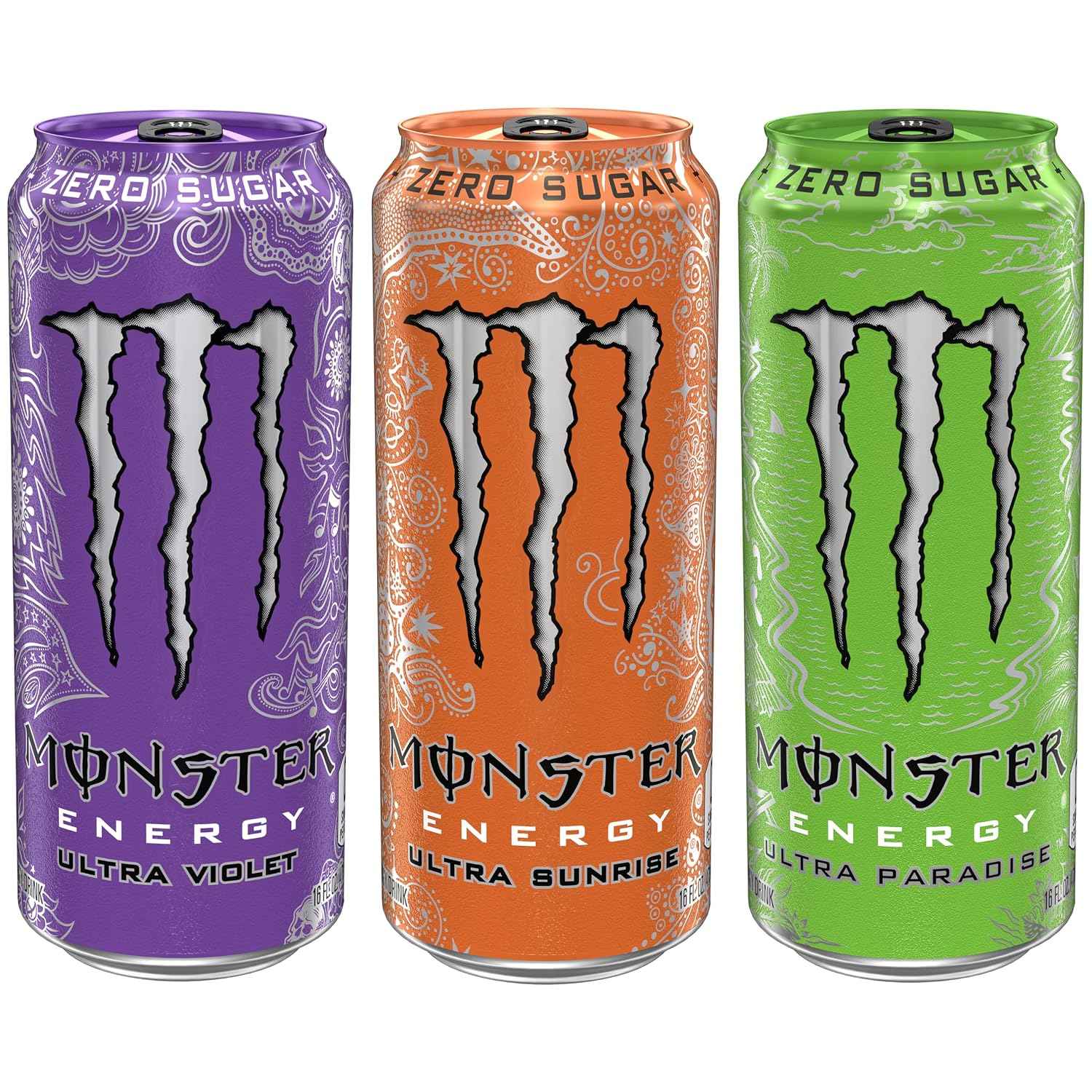 Monster Energy Ultra Variety Pack, POP, Sugar Free Energy Drink, 16 Ounce