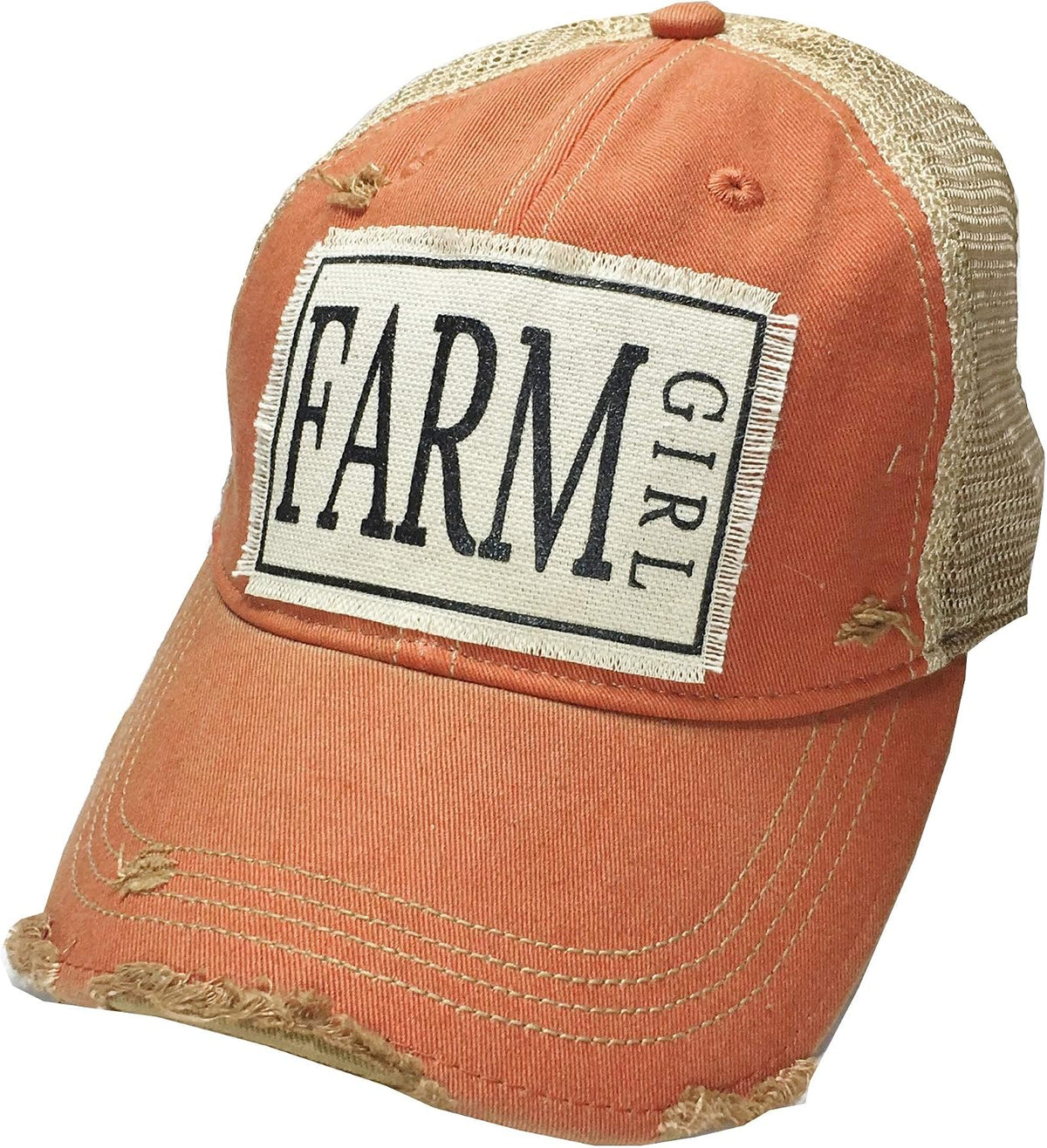 Vintage Life Funny Hats for Women and Girls, Distressed Trucker Baseball Cap with Sayings