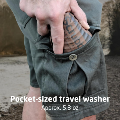 Scrubba Tactical Wash Bag Patented Washboard-in-a-Bag™ Military Washer