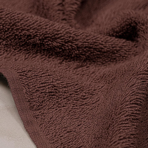 Tens Towels 6 Piece Hand Towels Set 16 x 28 Inches, Brown