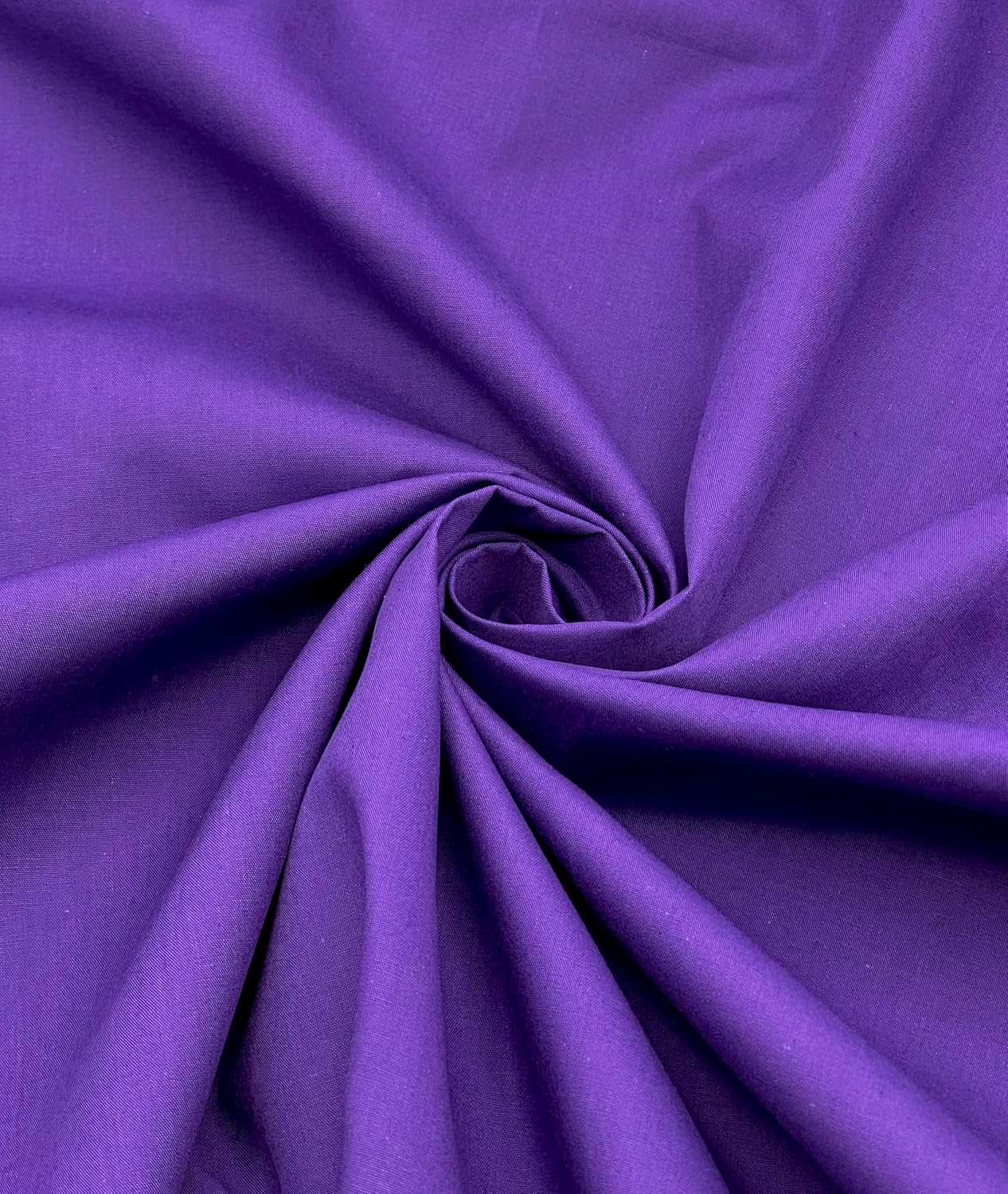 EOVEA - Cotton Polyester Fabric by The Yard – 60" Wide Broadcloth Fabric, Soft, Lightweight & Breathable Material for Lining, Curtains, Bedding, Skirts, Sewing Projects (Red, 5 Yard)