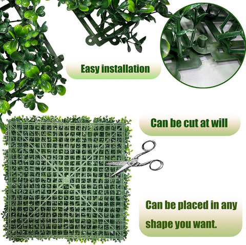 128"x 48" (43 SQFT), Artificial Green Ivy Privacy Fence Screen