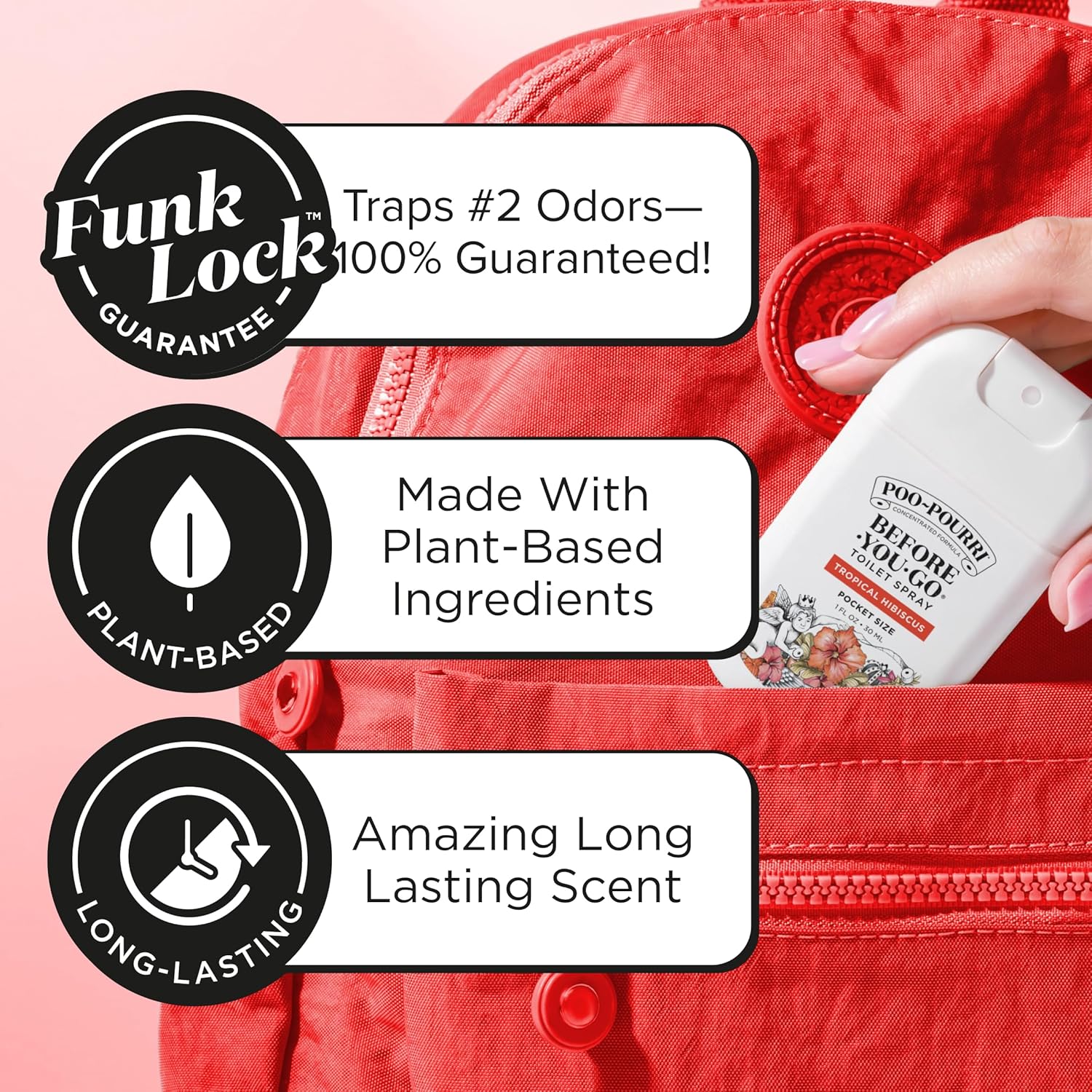 Poo-Pourri Before-You-Go Pocket Toilet Spray, Spring Variety 1 Fl Oz 3 Pack