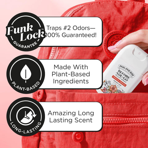 Poo-Pourri Before-You-Go Pocket Toilet Spray, Spring Variety 1 Fl Oz 3 Pack