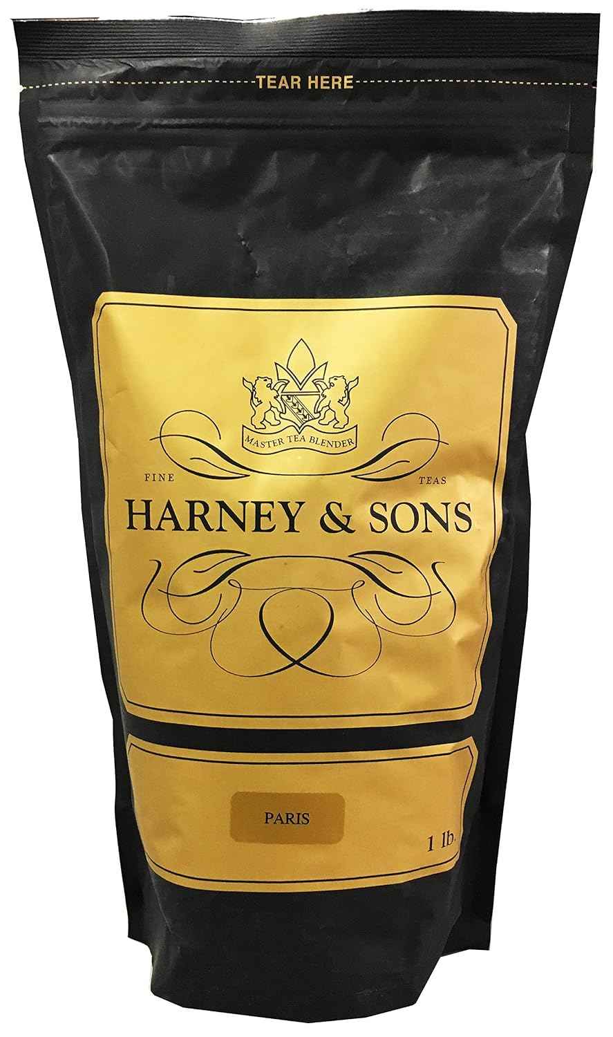 Harney & Sons Paris Loose Leaf Black Tea, 16 oz | Loose leaf black tea with fruit, vanilla, caramel, and bergamot. Contains caffeine.