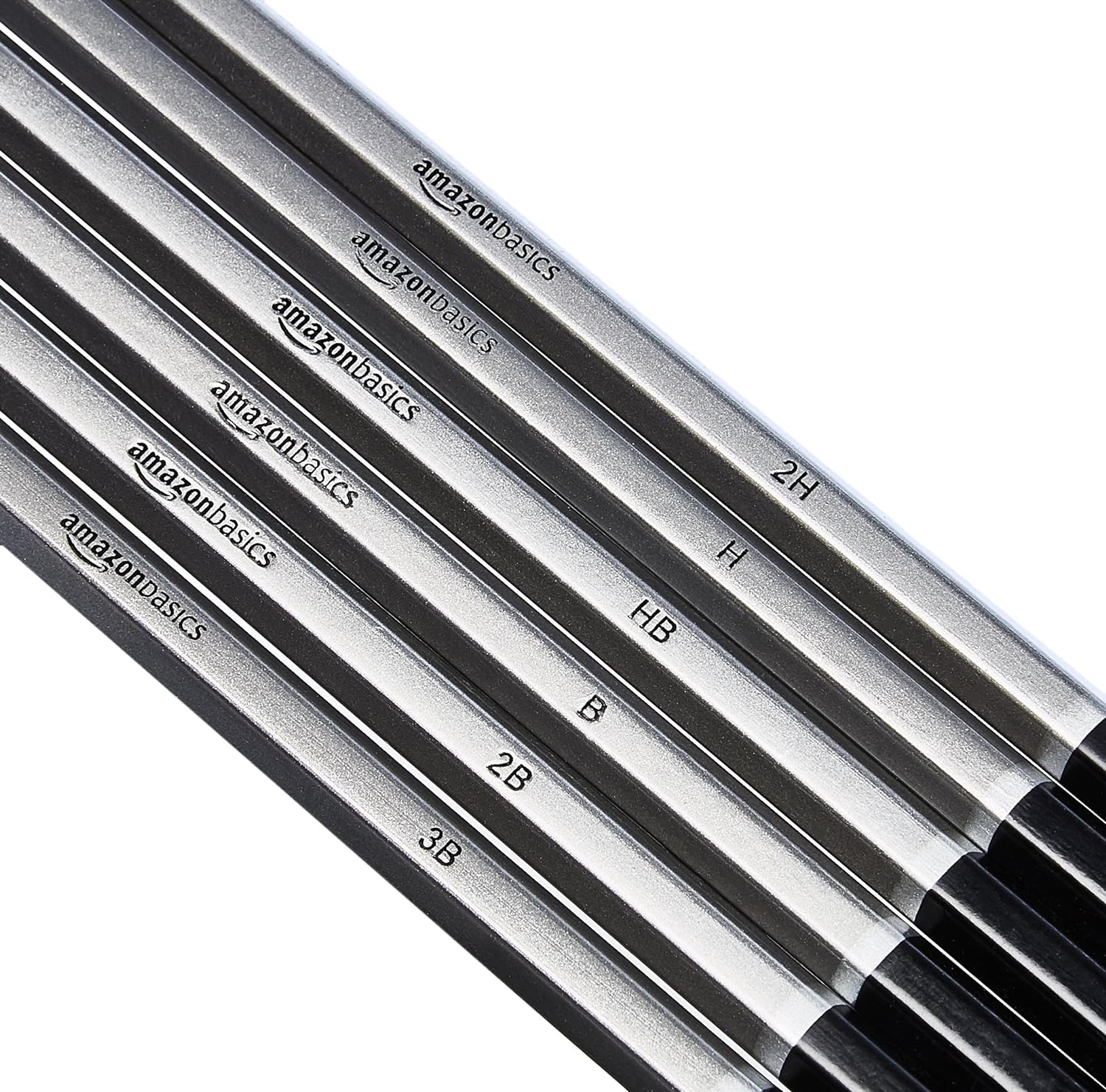 Amazon Basics Sketching and Drawing Art Pencil Kit, 17-Piece Set for Artists, Drawing Supplies with Pencils, Charcoal, Erasers, Sharpener for Shading, Black, White