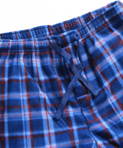 Active Club 3 Pack Mens Fleece Pajama Pants - Plaid Lounge (S- 3X)