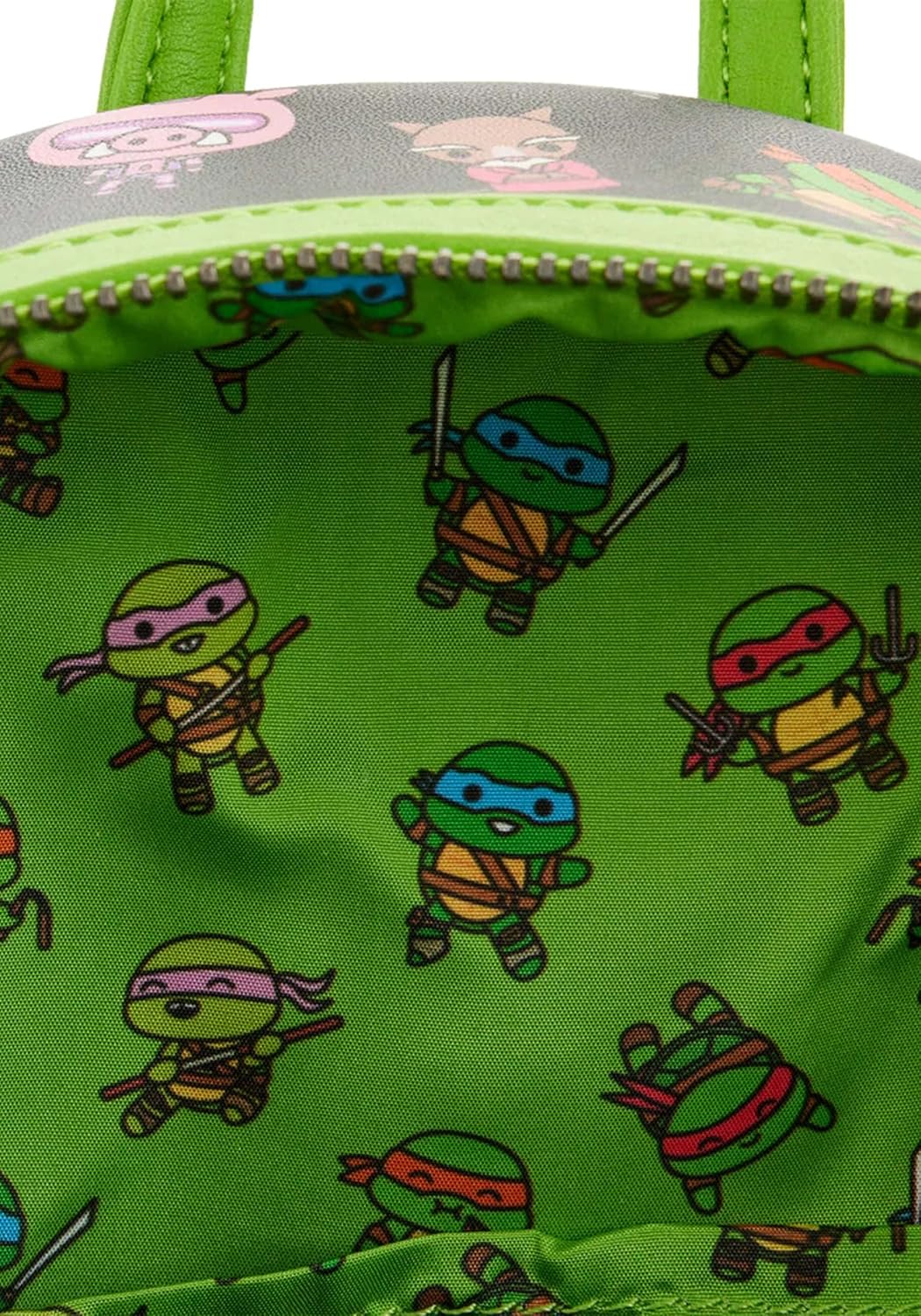 Loungefly Teenage Mutant Ninja Turtles Sewer Cap AOP Womens Double Strap Shoulder Bag Purse