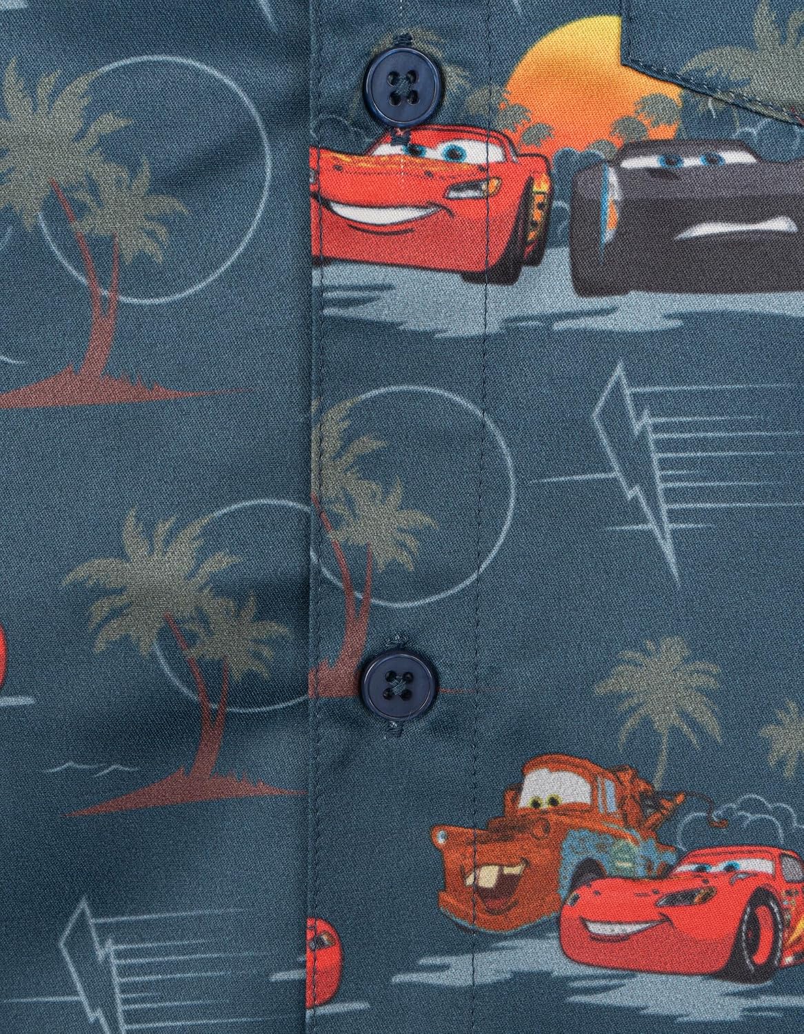 Disney Boys' Short Sleeve Button-Down Shirt for Baby & Kids