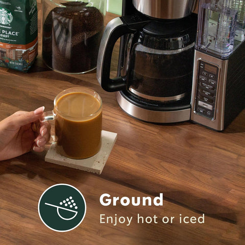 Starbucks Ground Coffee, Flavored Hot or Iced Coffee, Cinnamon Dolce, Six 11 oz Bags​ | 100% Arabica ground coffee; natural cinnamon dolce flavor; 6 bags, 11 oz each (66 oz total)