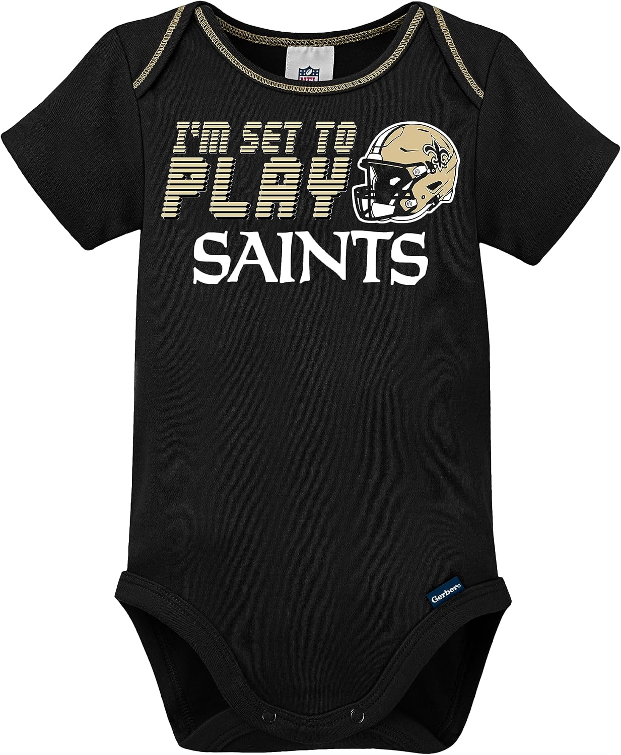 Gerber NFL Baby 3-Pack Short Sleeve Onesie Bodysuit