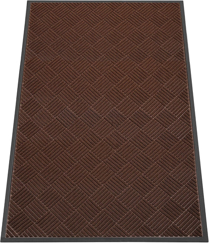 Indoor Outdoor Door Mat, 6' x 4' Doormat for Entryway, Brown