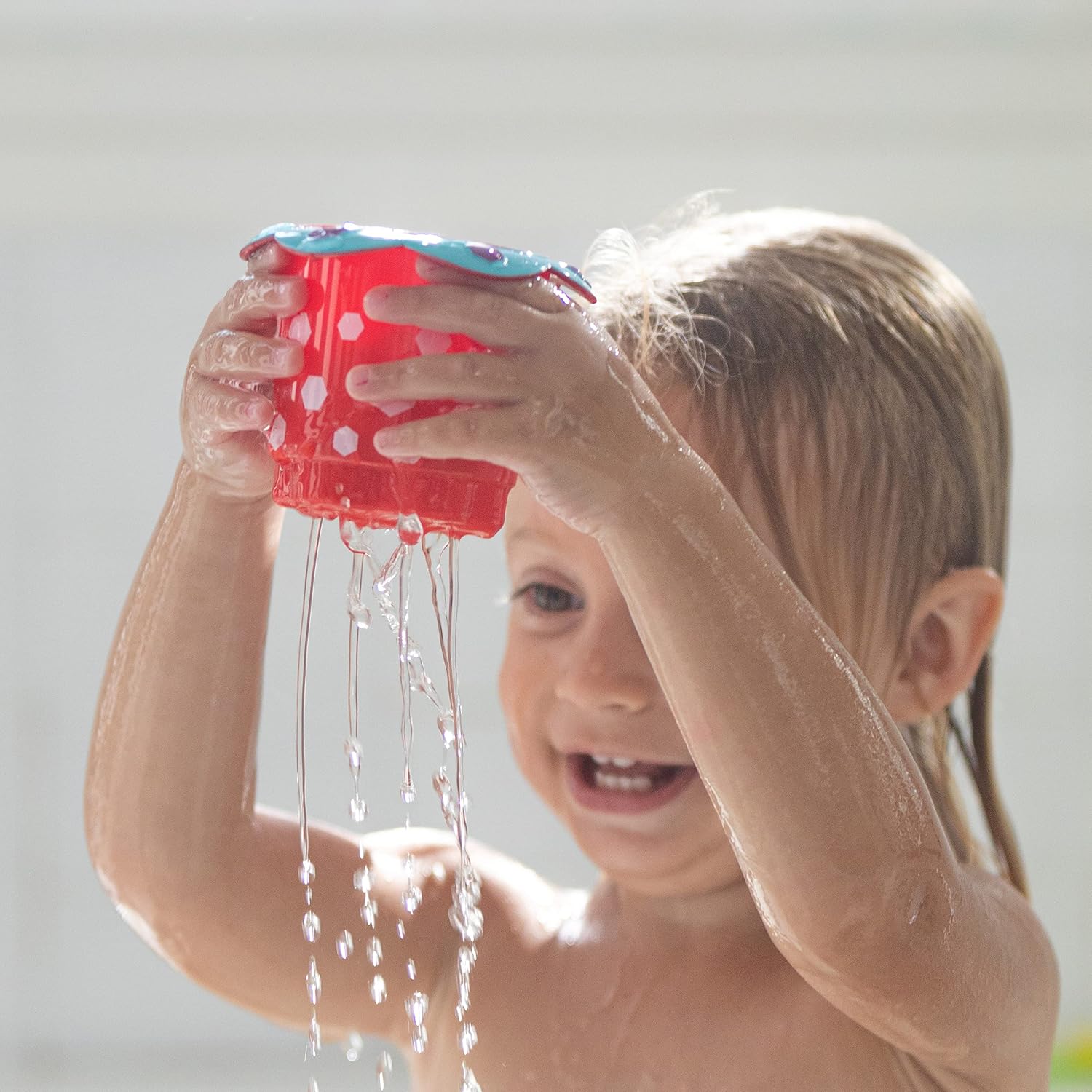 Nuby 5 Count Splish Splash Stacking Cups Baby Bath Toy