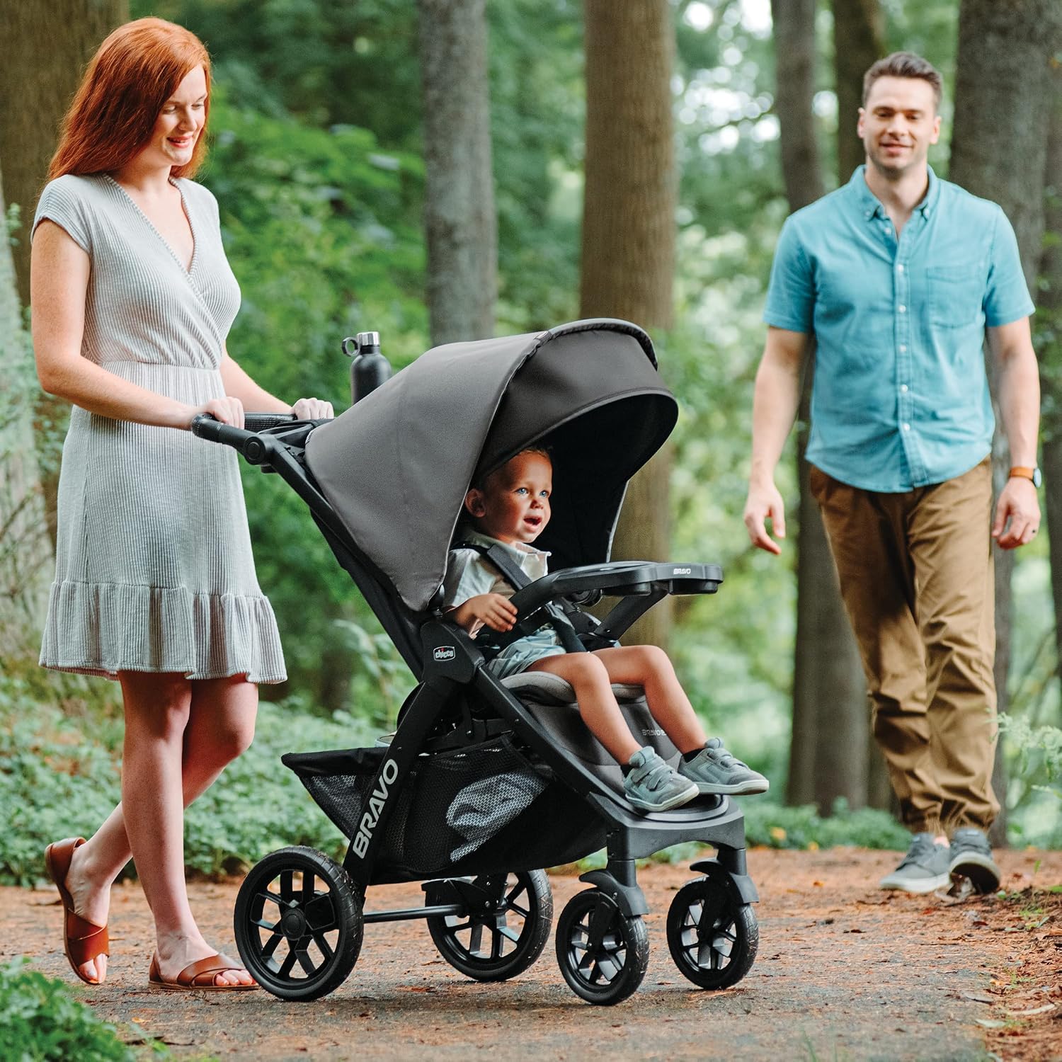 Chicco Bravo LE ClearTex 3-in-1 Quick-Fold Stroller