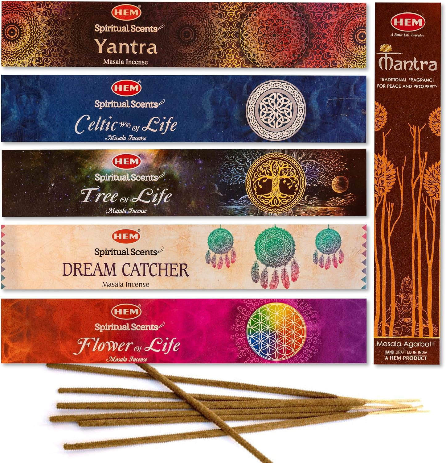 HEM Incense Sticks – 12 Box Variety Pack (240 Sticks Total, 20 Sticks per Box) | Long Lasting Fragrance | Meditation, Relaxation, Yoga, Aromatherapy & Home Fragrance