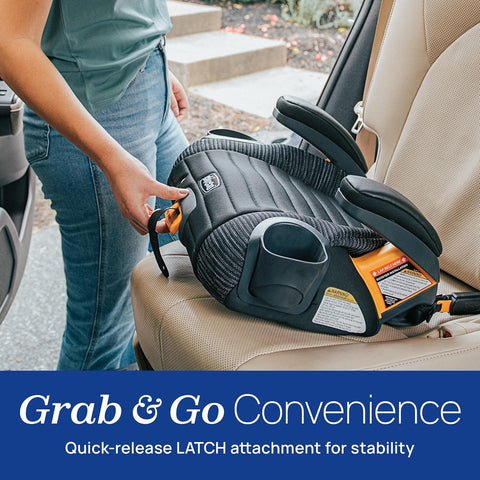 Chicco GoFit ClearTex Plus Backless Booster Car Seat, 40-110 lbs