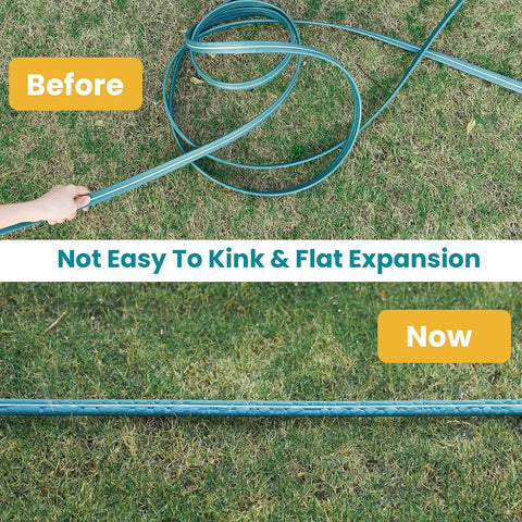 LINEX Sprinkler Soaker Hose 75 ft for Garden Lawn Watering Hose with Stakes