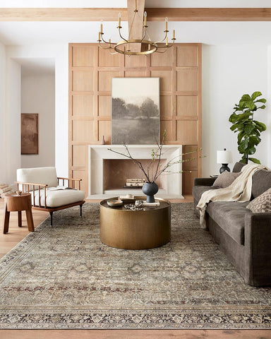 Loloi Layla Olive/Charcoal 5'-0" x 7'-6" Area Rug